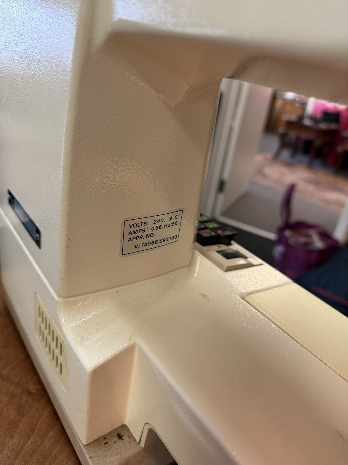 Janome SR2100 Vintage Sewing Machine Working Multi Stitch Heavy Duty Japan