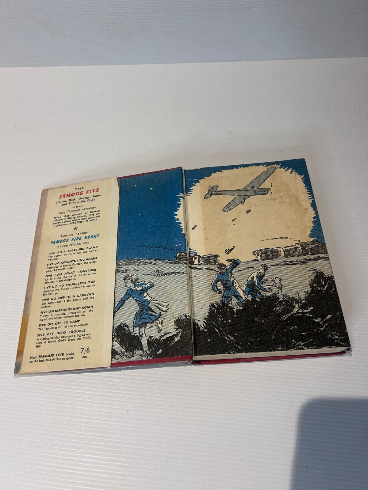 Enid Blyton Five Go to Mystery Moor 1954 HC DJ 1st Ed Famous Five H&S