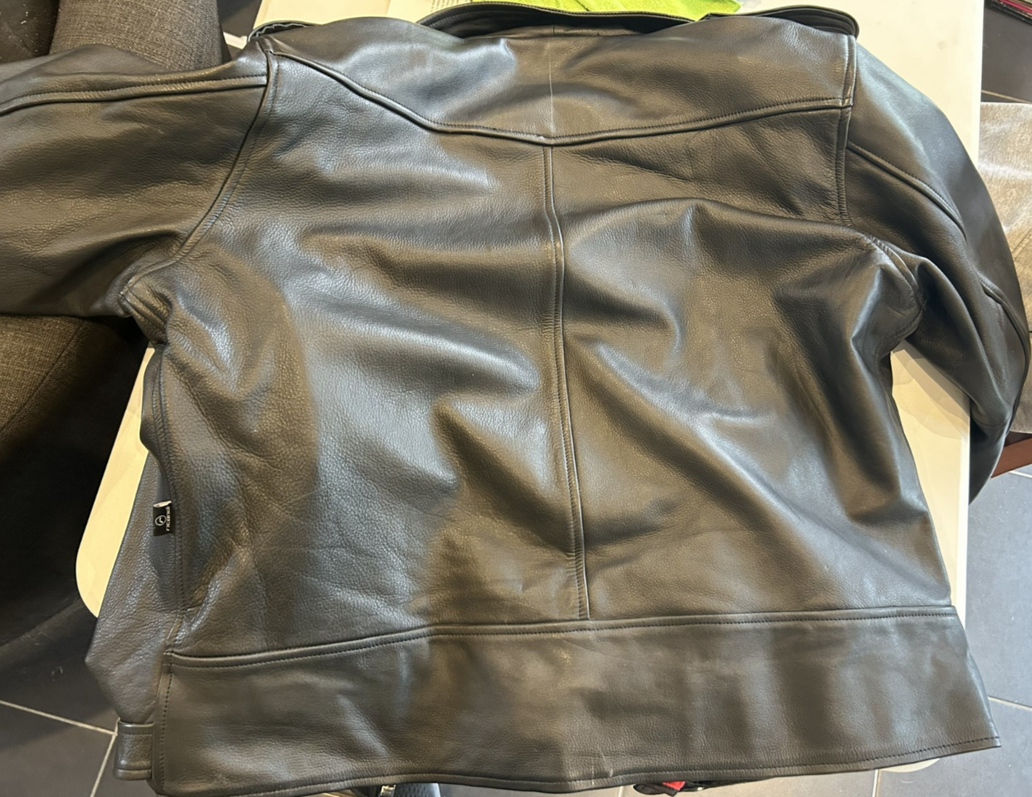 Ricondi Motorcycle Leather Jacket 4XL (52/62). Removable Liner & Armour. Black