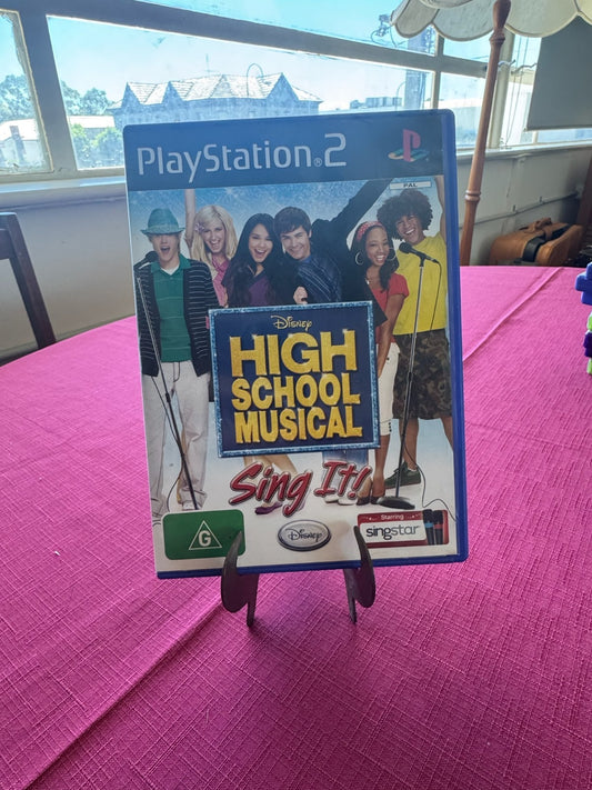 Disney High School Musical Sing It! PS2 PAL – Karaoke Game – Complete | 2007