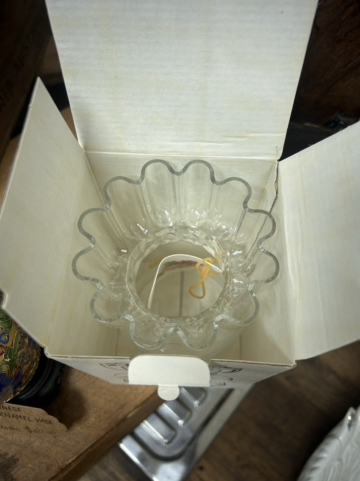 Boda Bukett Glass Vase Rolf Sinnemark Boxed Scandinavian Swedish Vintage