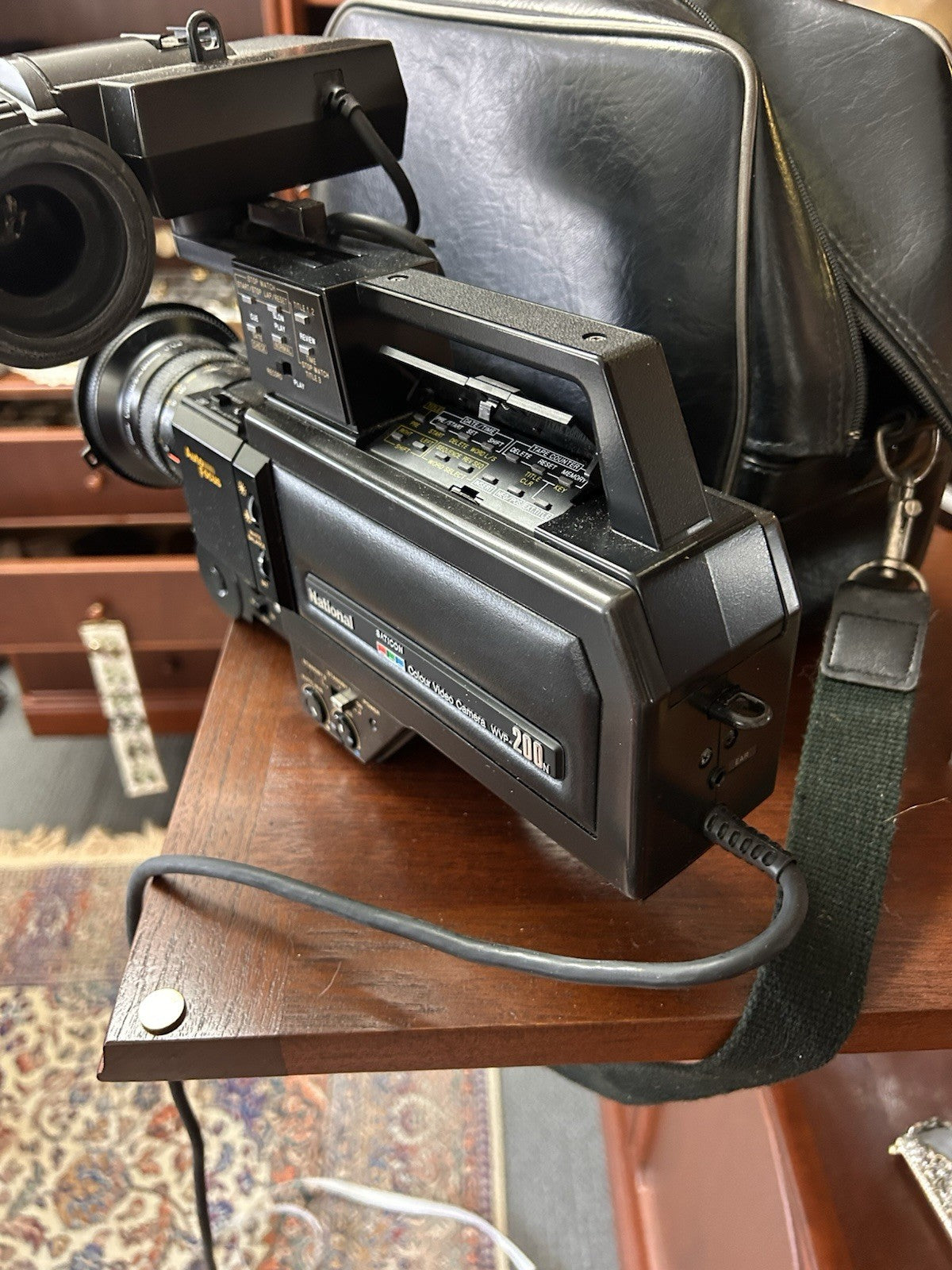 Vintage National Saticon VHS Video Camera WV-P200N + Original Bag