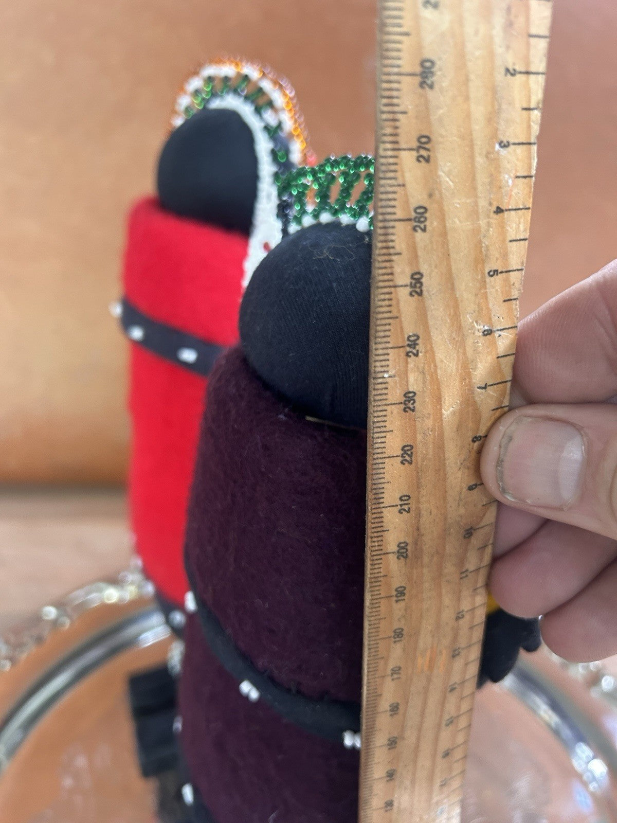 South African Ndebele Linga Koba Doll Traditional Beaded Ceremonial, Two.