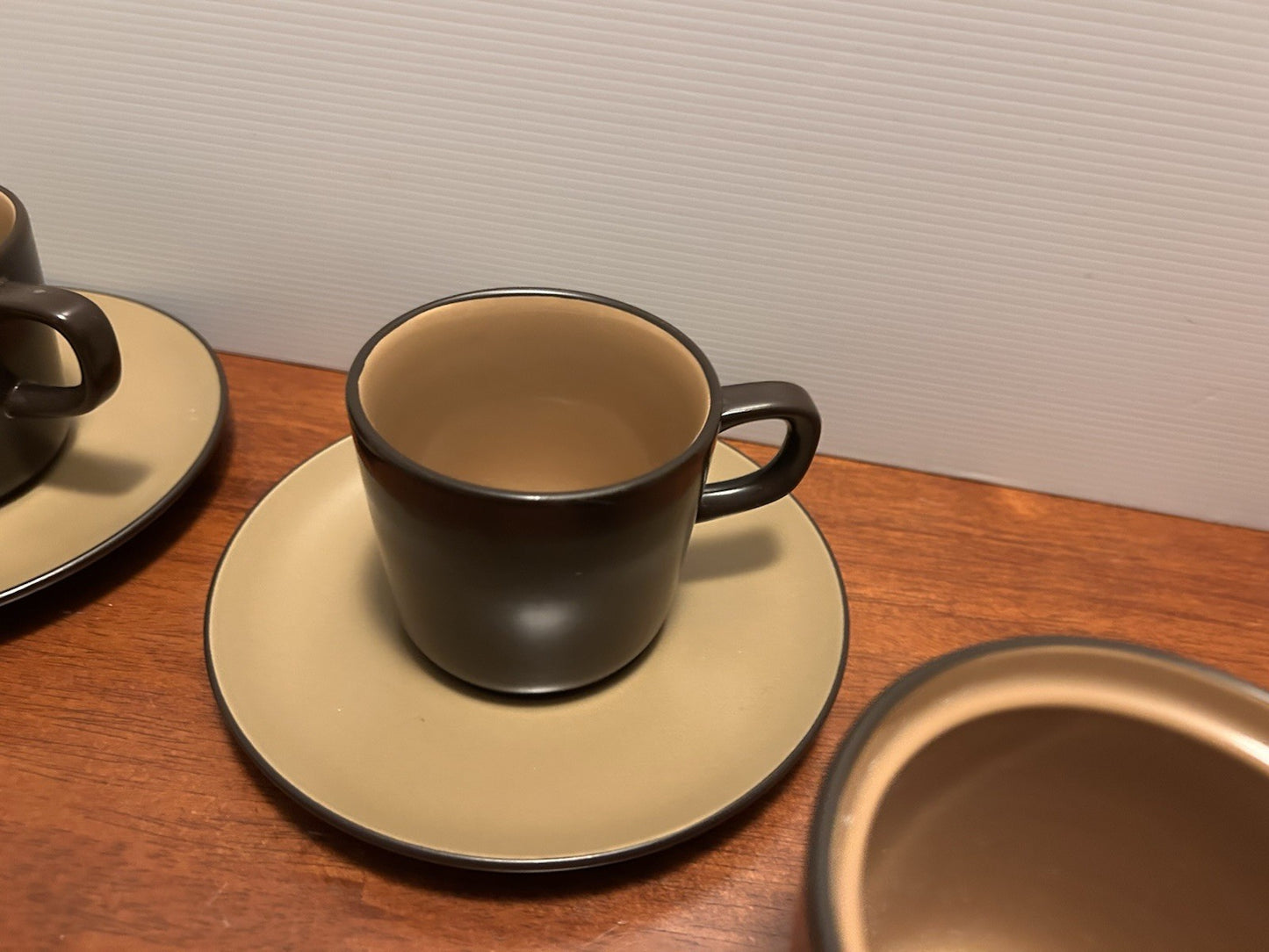 Mikasa Terra Stone Bronze Green J4001 Japan Coffee Set 5 Cups