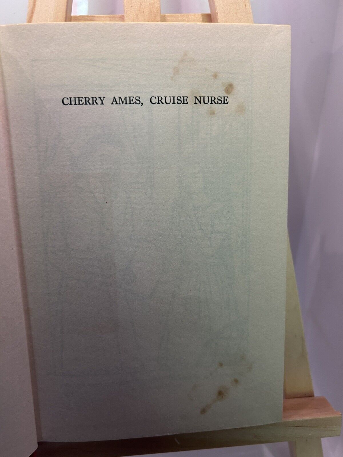 Vintage Cherry Ames Cruise Nurse - Helen Wells - Dust Jacket - 1957