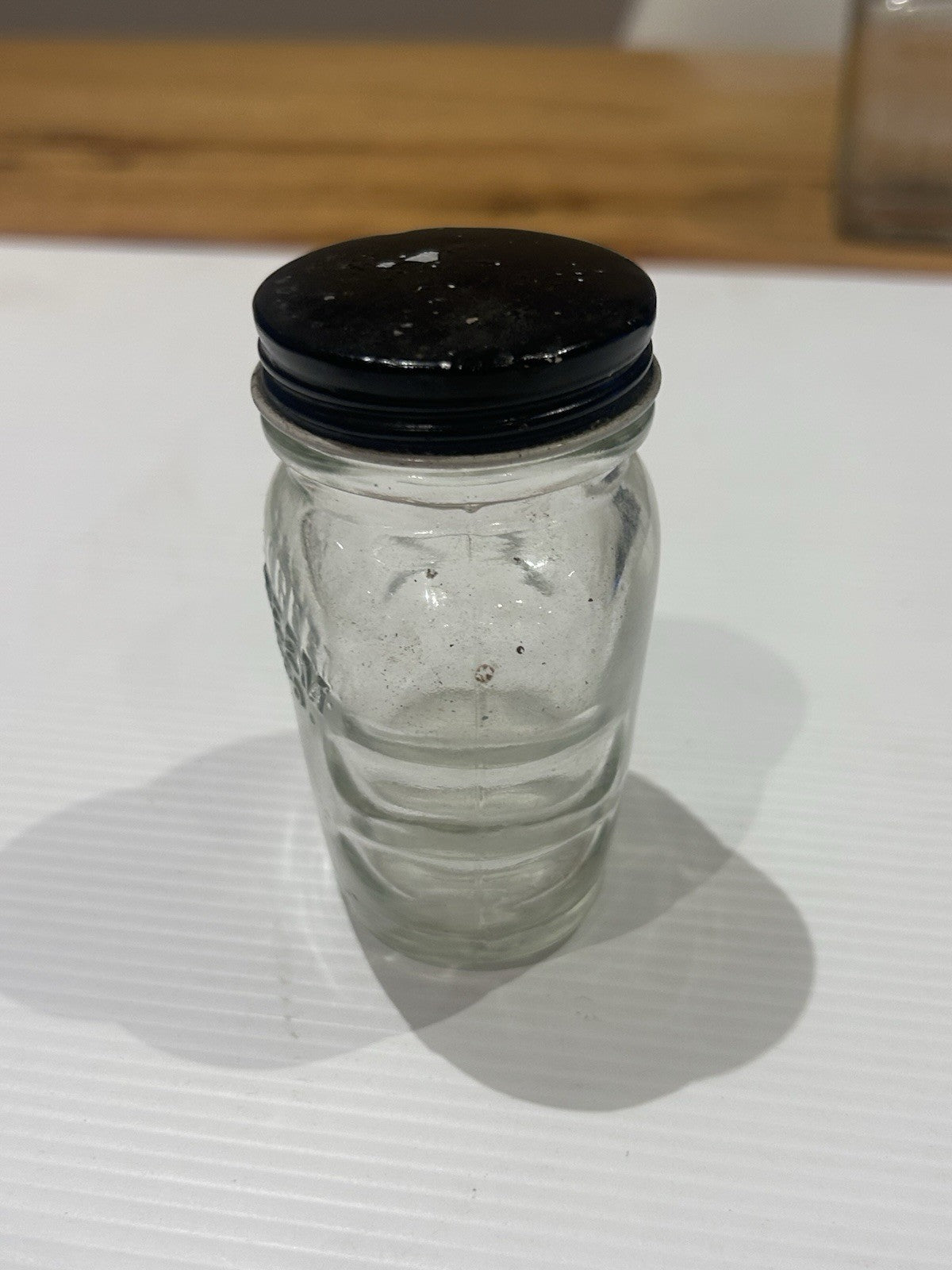 Vintage Brylcreem Glass Jar w/ Lid 1950s UK Men’s Grooming Collectible 6.5cm