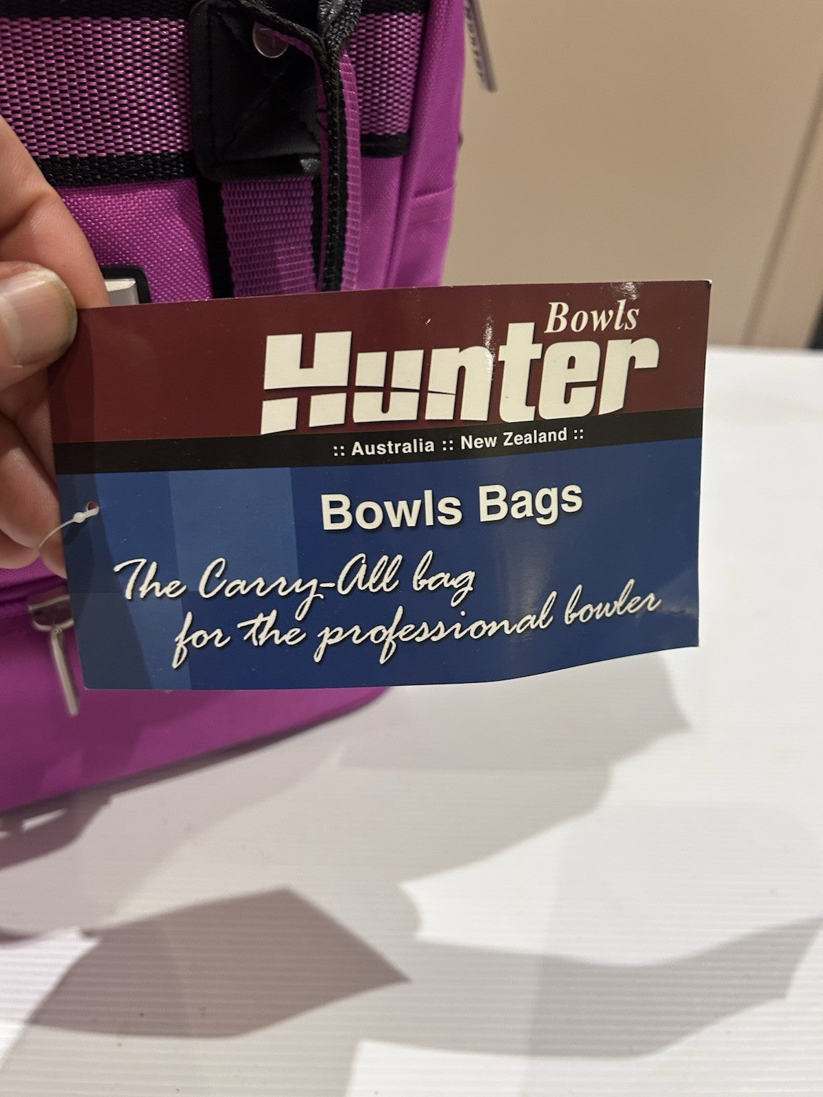 Hunter Bowls Carry-All Bag Pink Code 385 Lawn Bowls Tote BNWT Australia NZ