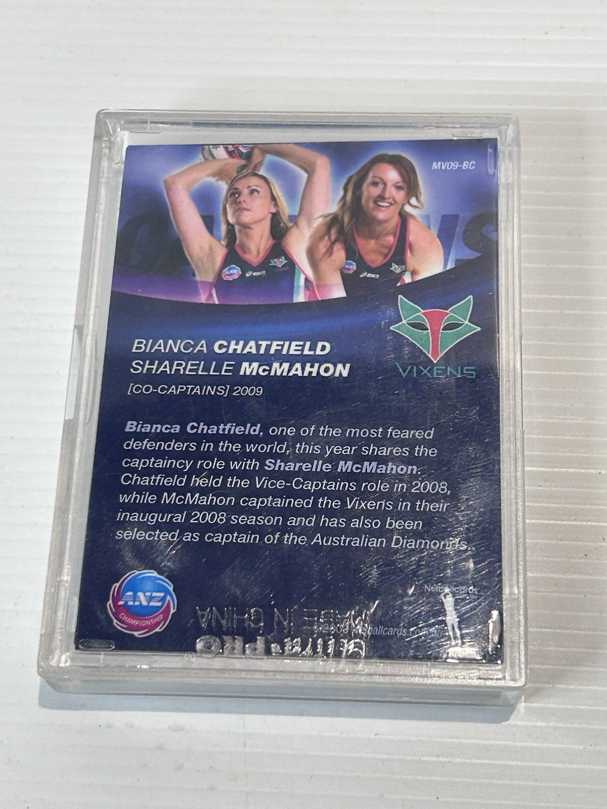 2009 Melbourne Vixens Signed Card Set Netball Premiers McMahon Chatfield