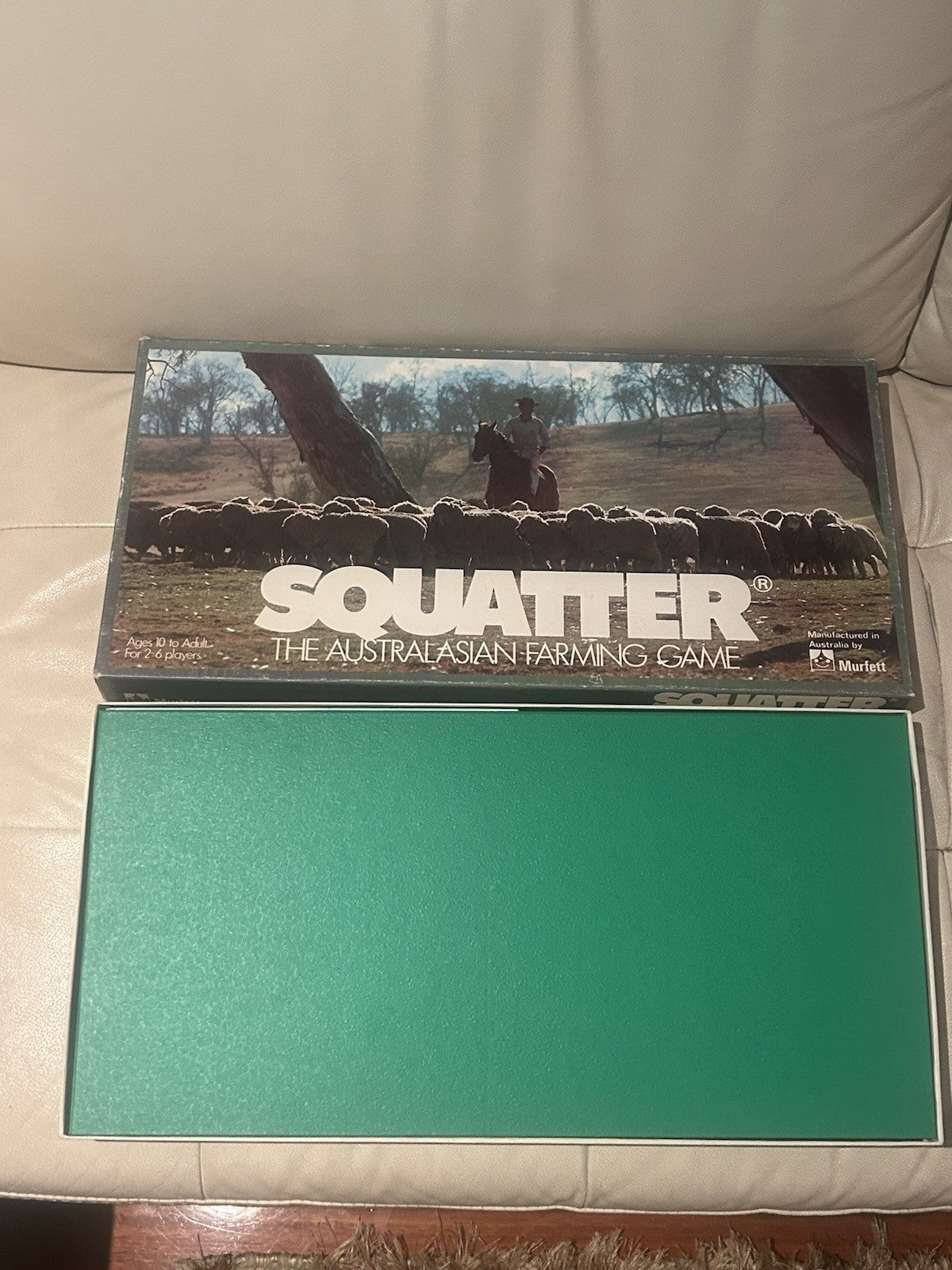 Vintage SQUATTER Board Game – Complete Unused Contents – Murfett Australia