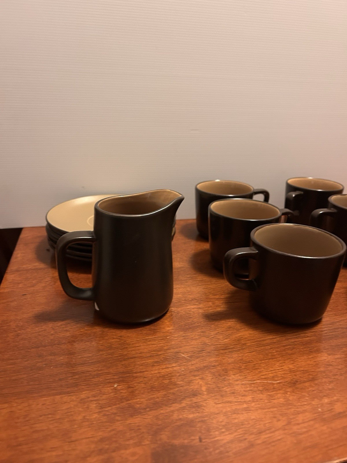 Mikasa Terra Stone Bronze Green J4001 Japan Coffee Set 5 Cups