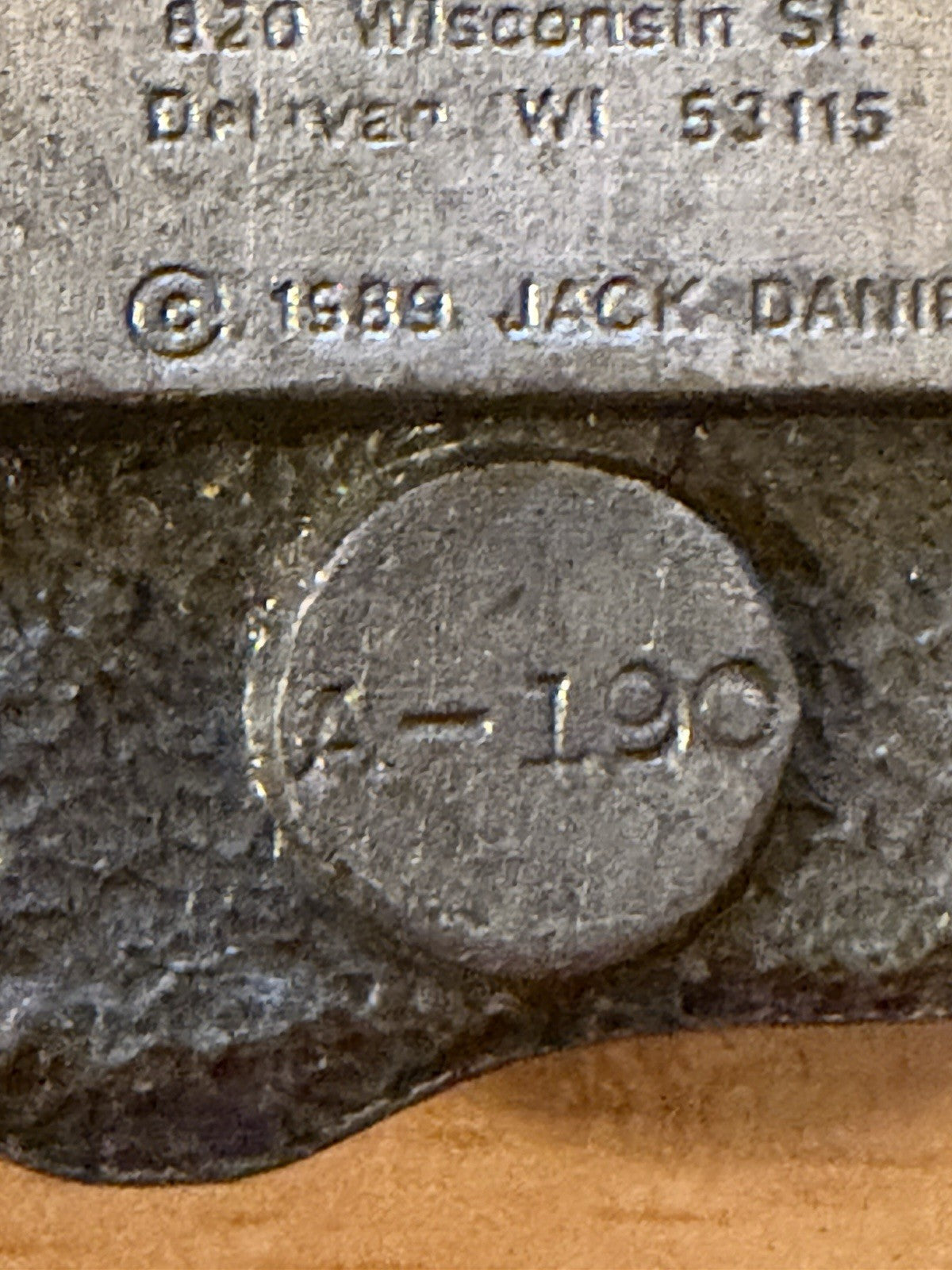 Jack Daniel’s Old No.7 1989 Bergamot Pewter Enamel Belt Buckle Lynchburg USA