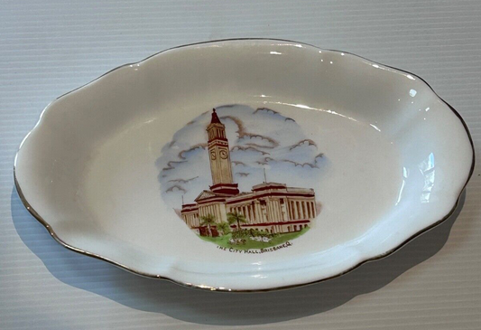 Vintage Royal Standard Bone China Dish – Brisbane City Hall, 20cm – Made in Engl