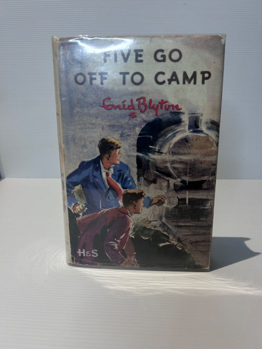 Five Go Off to Camp Enid Blyton 1953 HC DJ 5th Impression H&S Famous Five