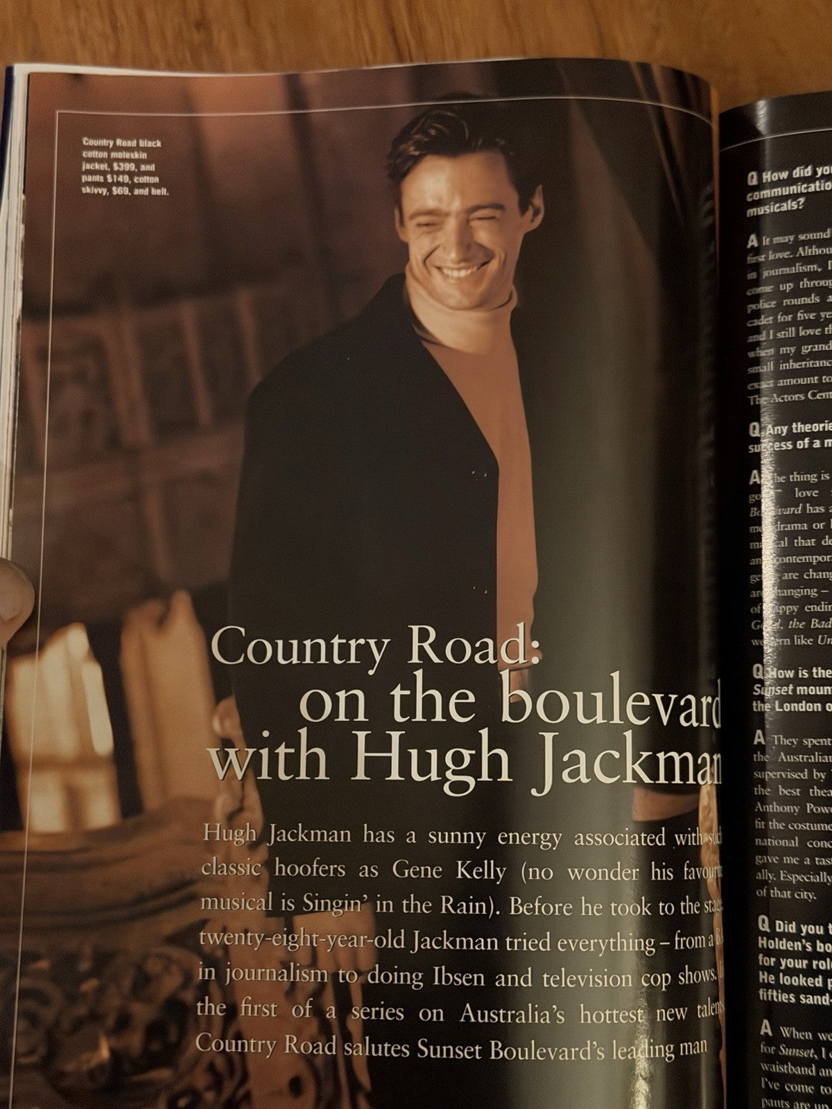 Vogue Australia Men 1997 George Clooney Hugh Jackman Baz Luhrmann Rare