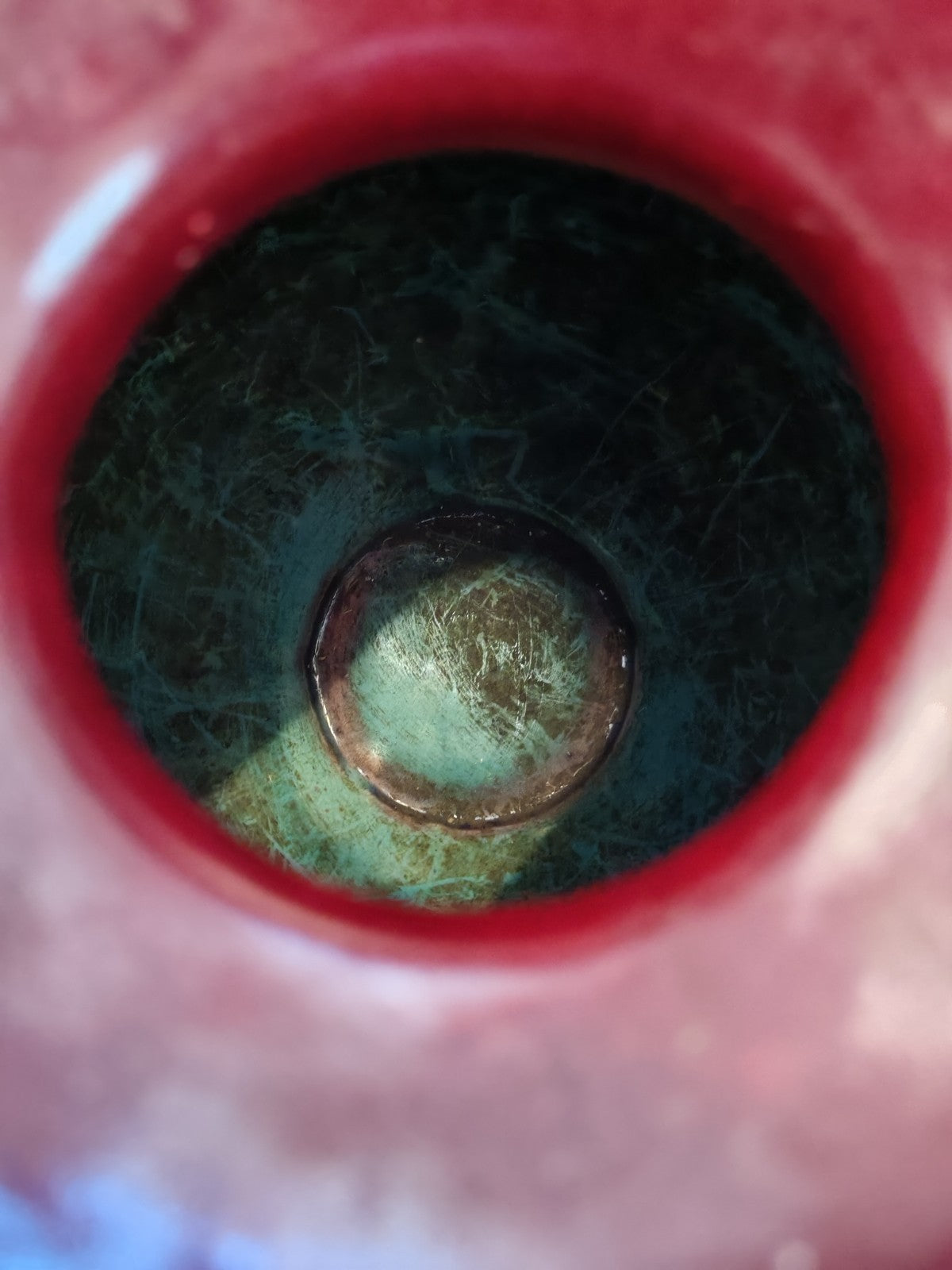 Vintage Belgium (n.553) Art Pottery Vase - Oxblood Drip Glaze