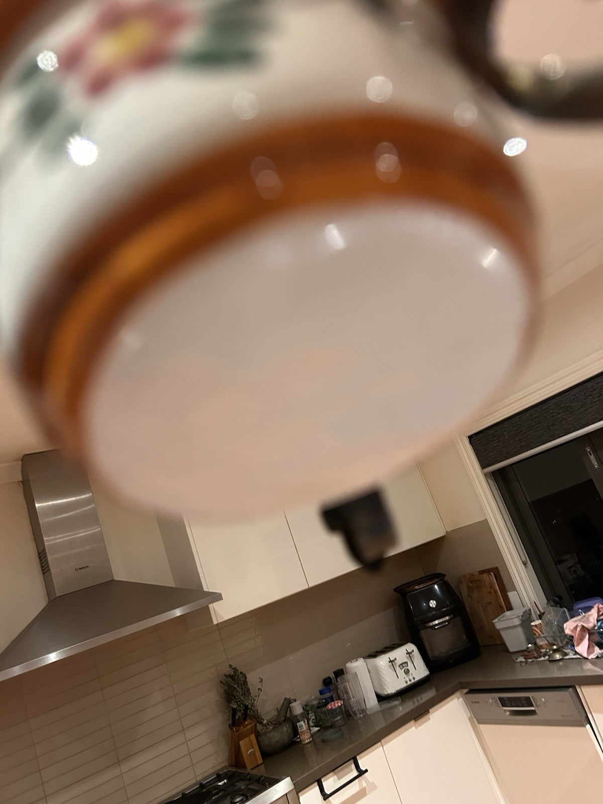 Vintage Italian Style Ceramic & Wrought Iron Oil Lamp – Tuscan Revival 1970s