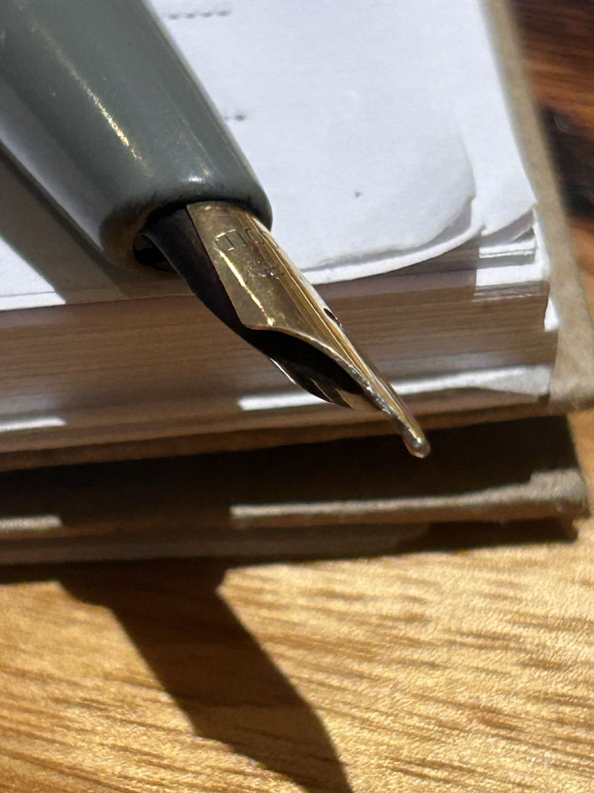 Vintage Conway Stewart Fountain Pen & Pencil Set 14ct Nib 12ct RG Grey Cased