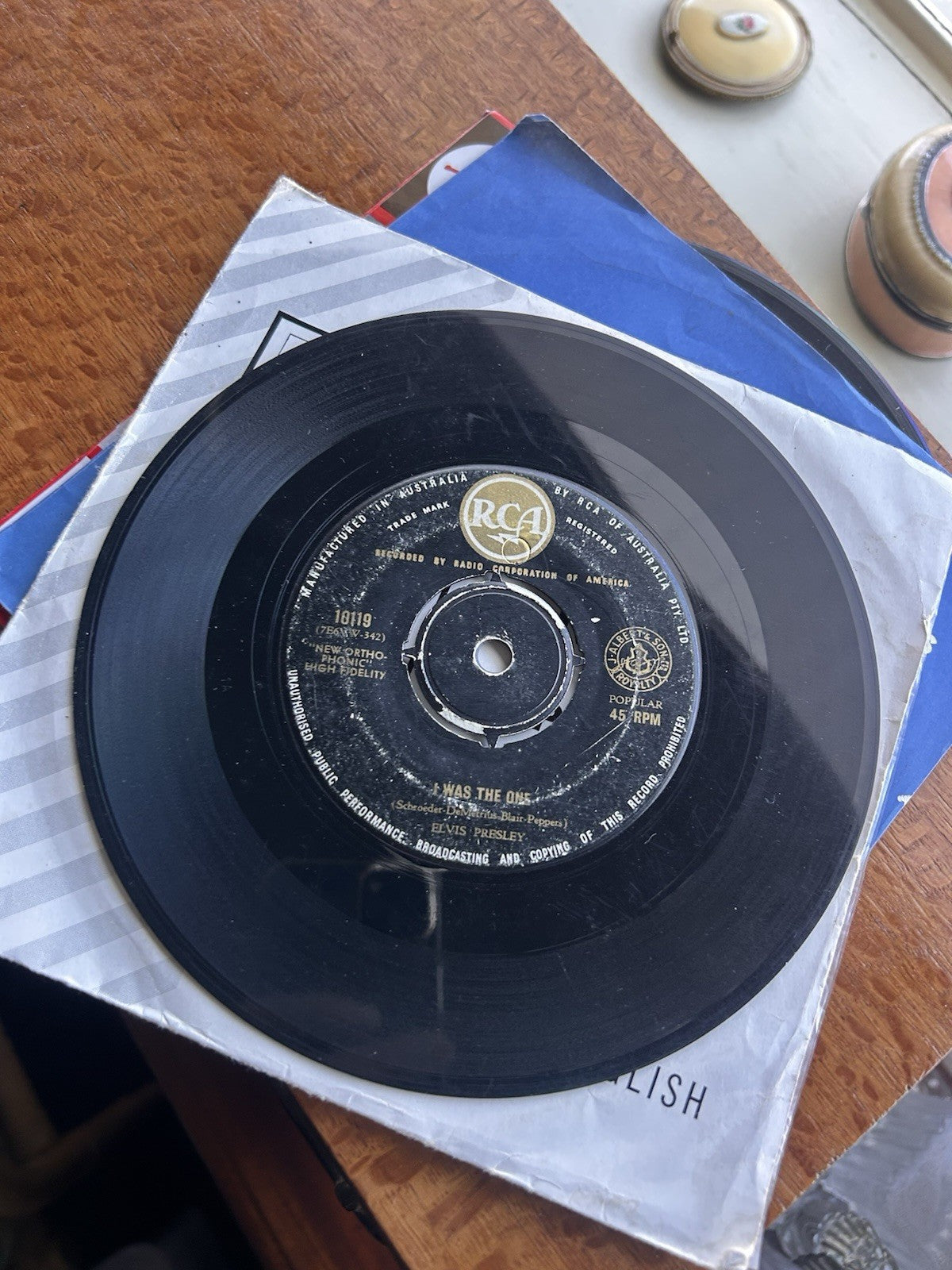 Elvis Presley Heartbreak Hotel / I Was the One RCA Australia 45rpm Single