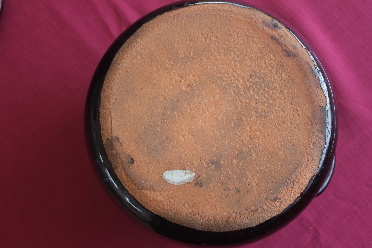 Vintage Brown Stoneware Lidded Casserole Pot with Handles – Rustic Kitchenware
