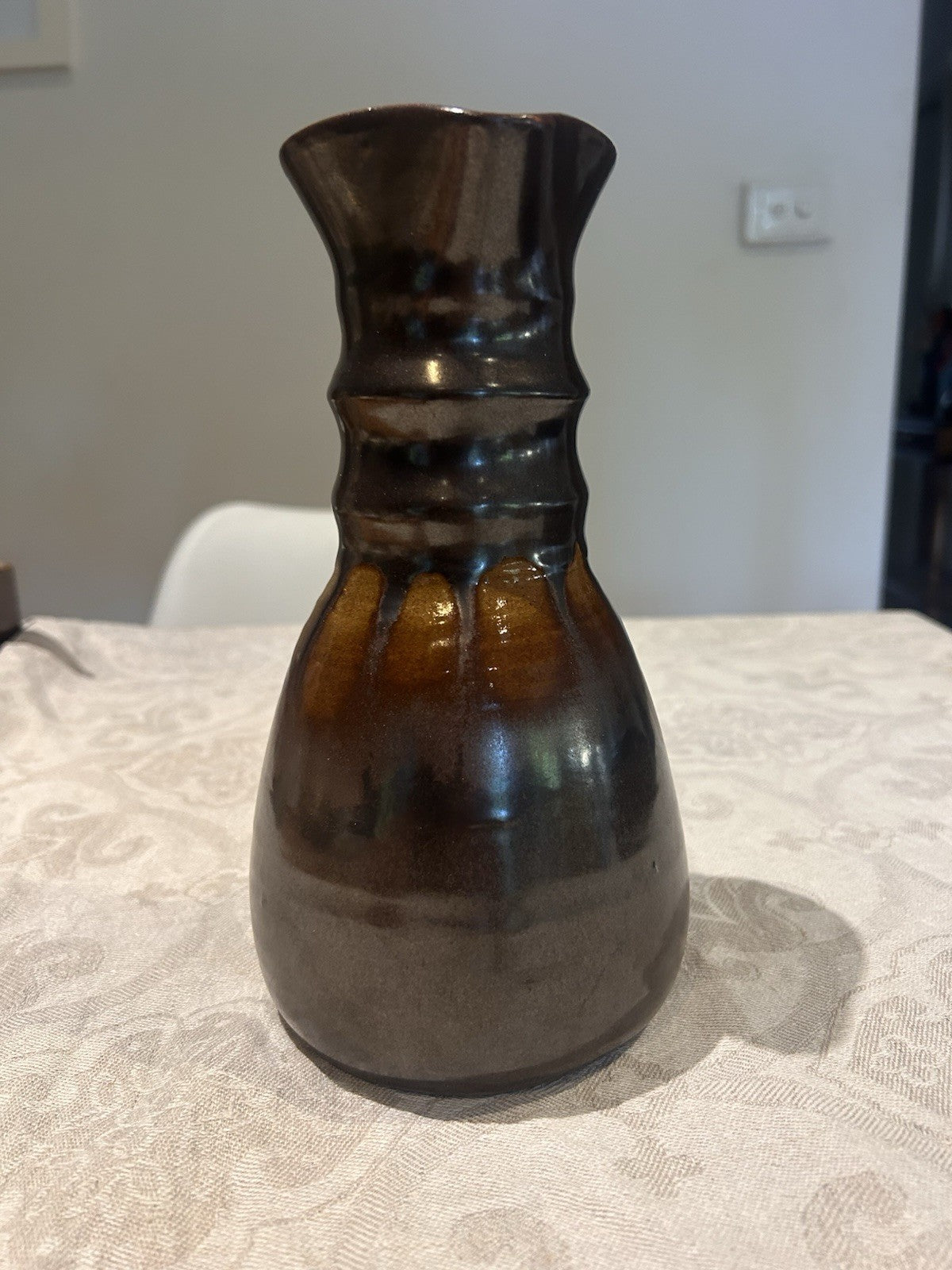 Charles Wilton Signed Studio Pottery Jug Carafe Warrandyte Potters Cottage