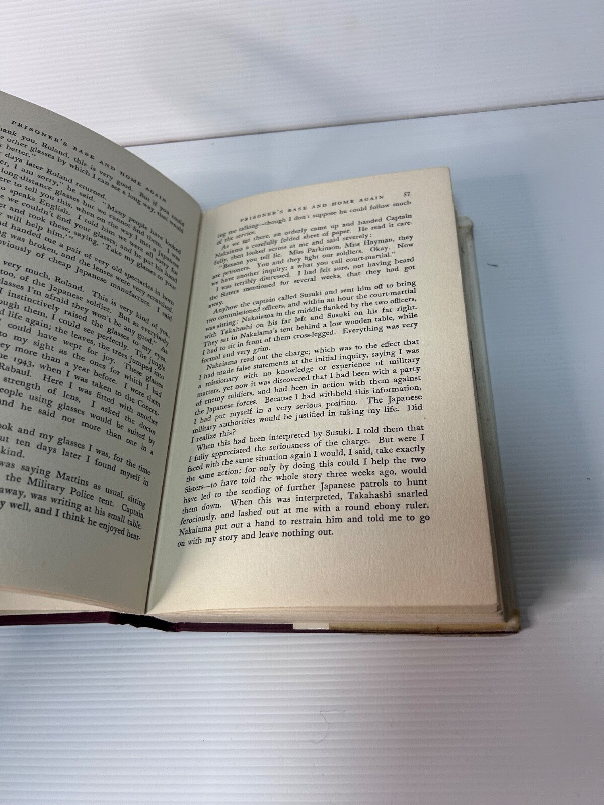 Prisoner's Base and Home Again – The Story of a Missionary P.O.W. (1957, 1st Edi