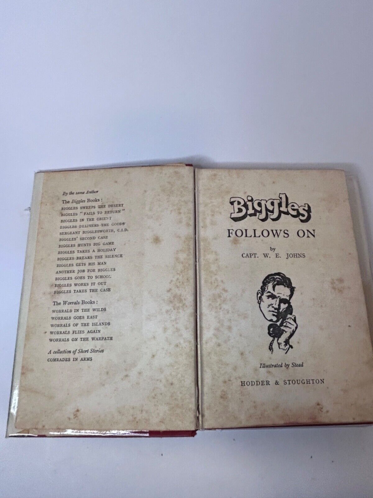Biggles Follows On Captain W.E. Johns First Edition 1952 Dust Jacket