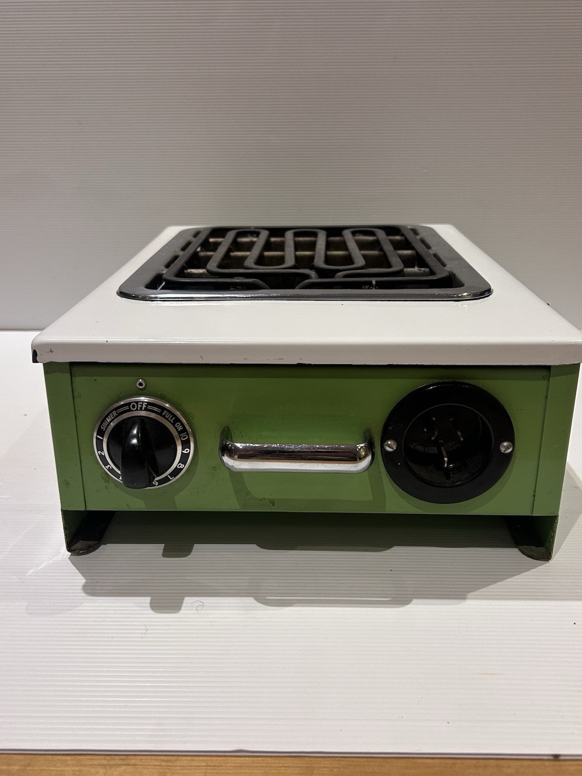 Vintage Stampco Mini-Grill Retro Green Electric Cooker 240V Aust Made