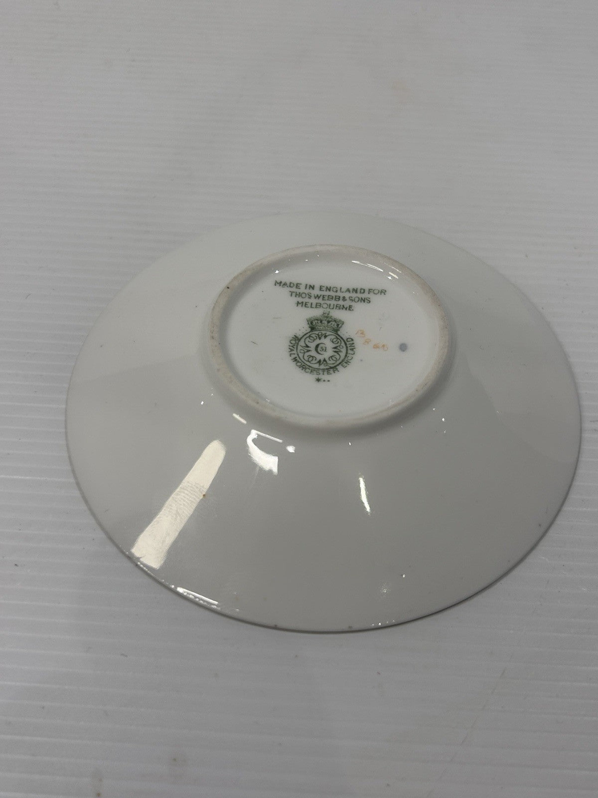 Royal Worcester Demitasse Cup & Saucer Thomas Webb Melbourne c1930s
