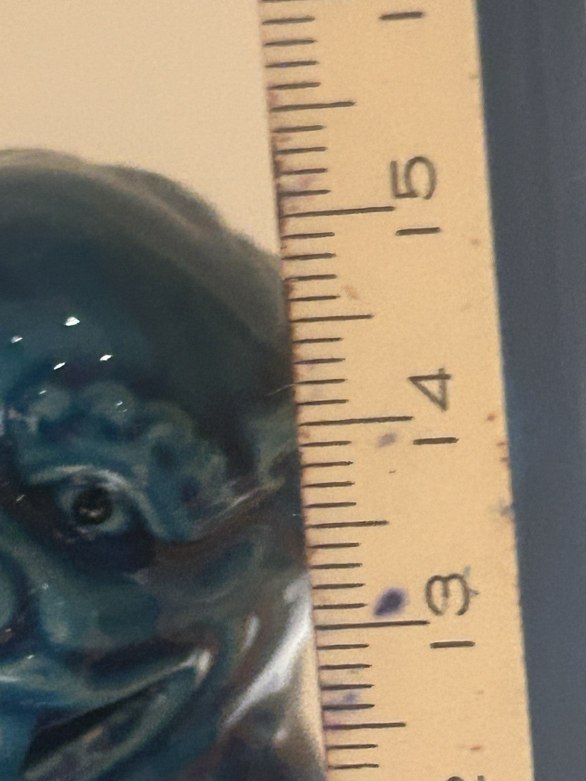 Vintage Chinese Foo Dog Premium Blue Glaze Guardian Lion Figurine 