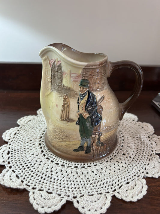 Royal Doulton Dickens Seriesware Bill Sykes 5" Relief Pitcher/Jug D5833 - RARE