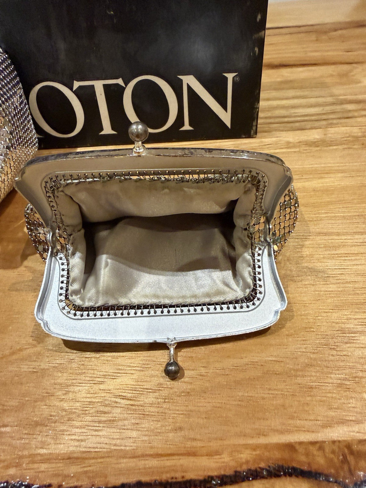 Vintage Oroton Mesh Evening Bag & Coin Purse Set Silver Tone Australia