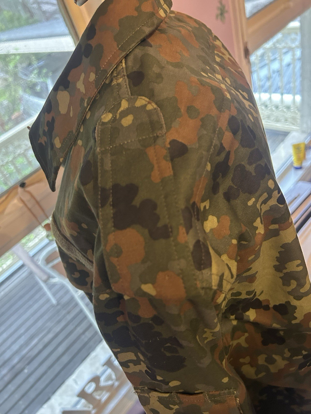 German Army Flecktarn Field Jacket BW Combat Shirt 2012 Size Gr.7 7585/9500