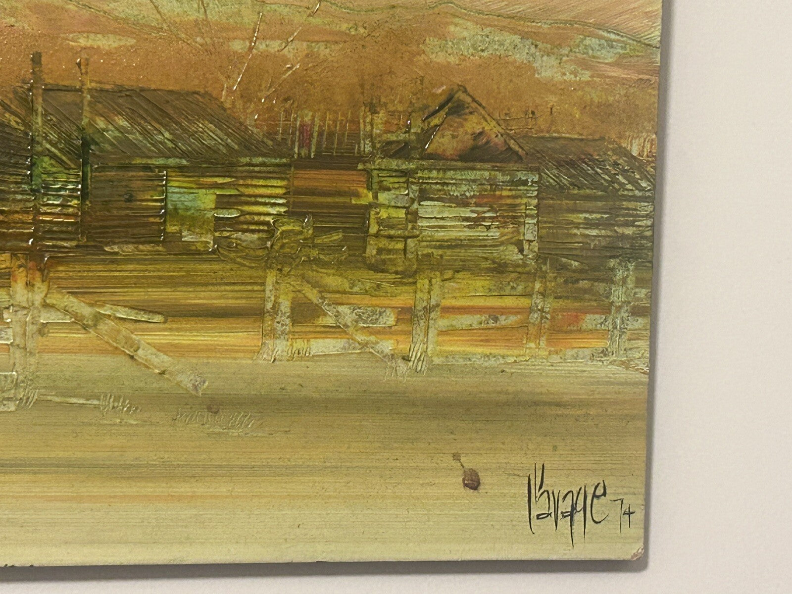 Neil Savage Australian Artist Original Painting 1974 Vintage