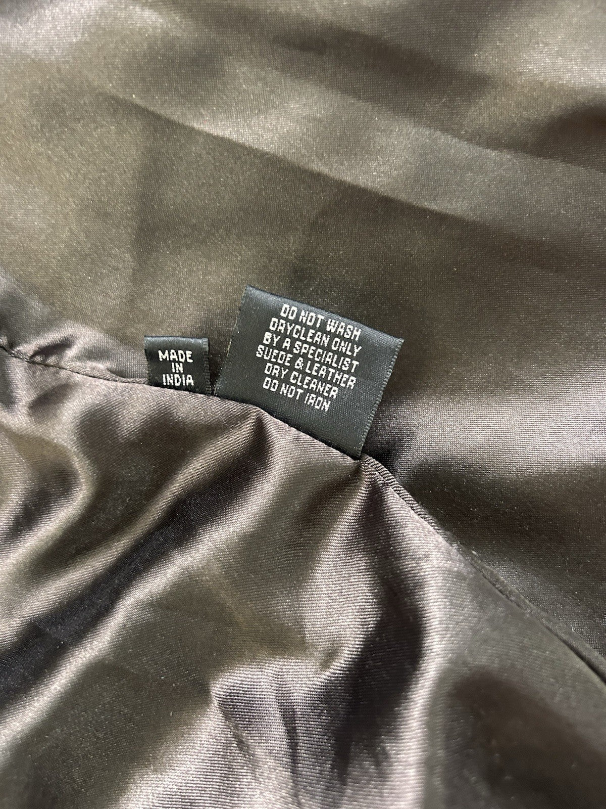 Via Reggio Genuine Leather Jacket Womens Size 12 Dark Brown YKK Zips EUC