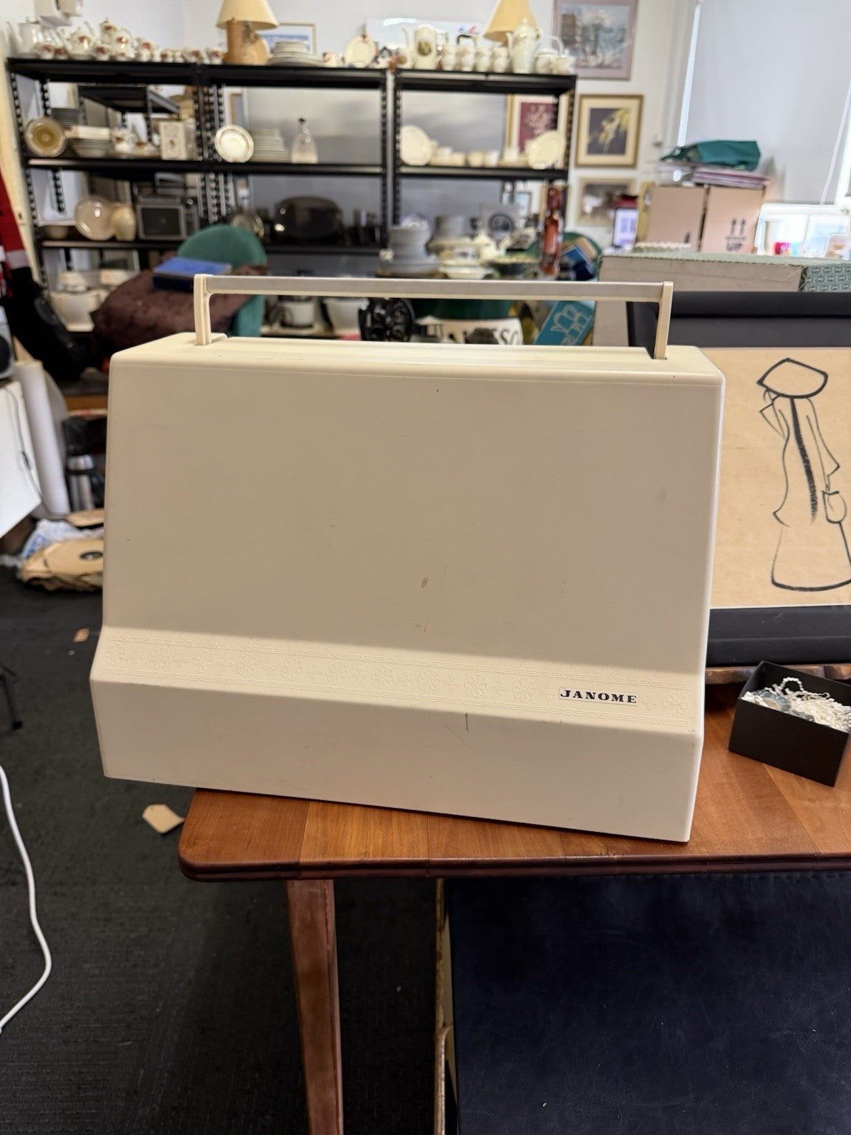 Janome SR2100 Vintage Sewing Machine Working Multi Stitch Heavy Duty Japan