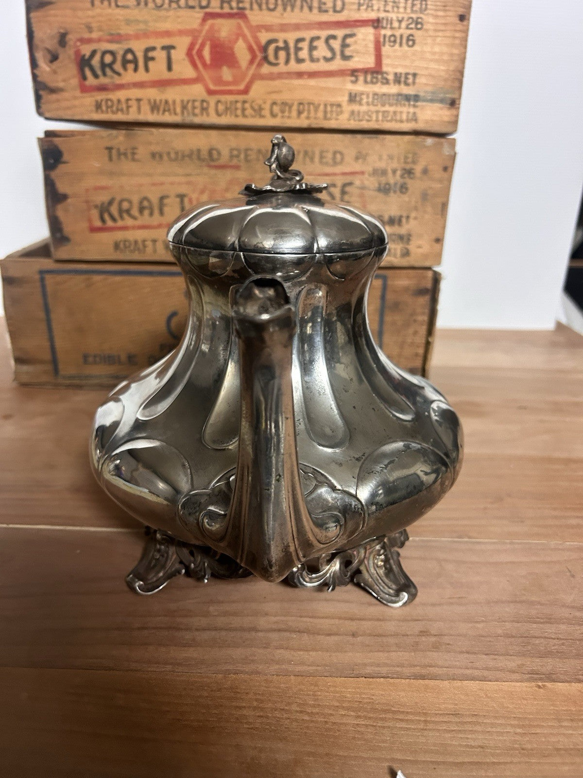 Antique Philip Ashberry & Sons Silverplate Teapot Sheffield No 1726 c1890s