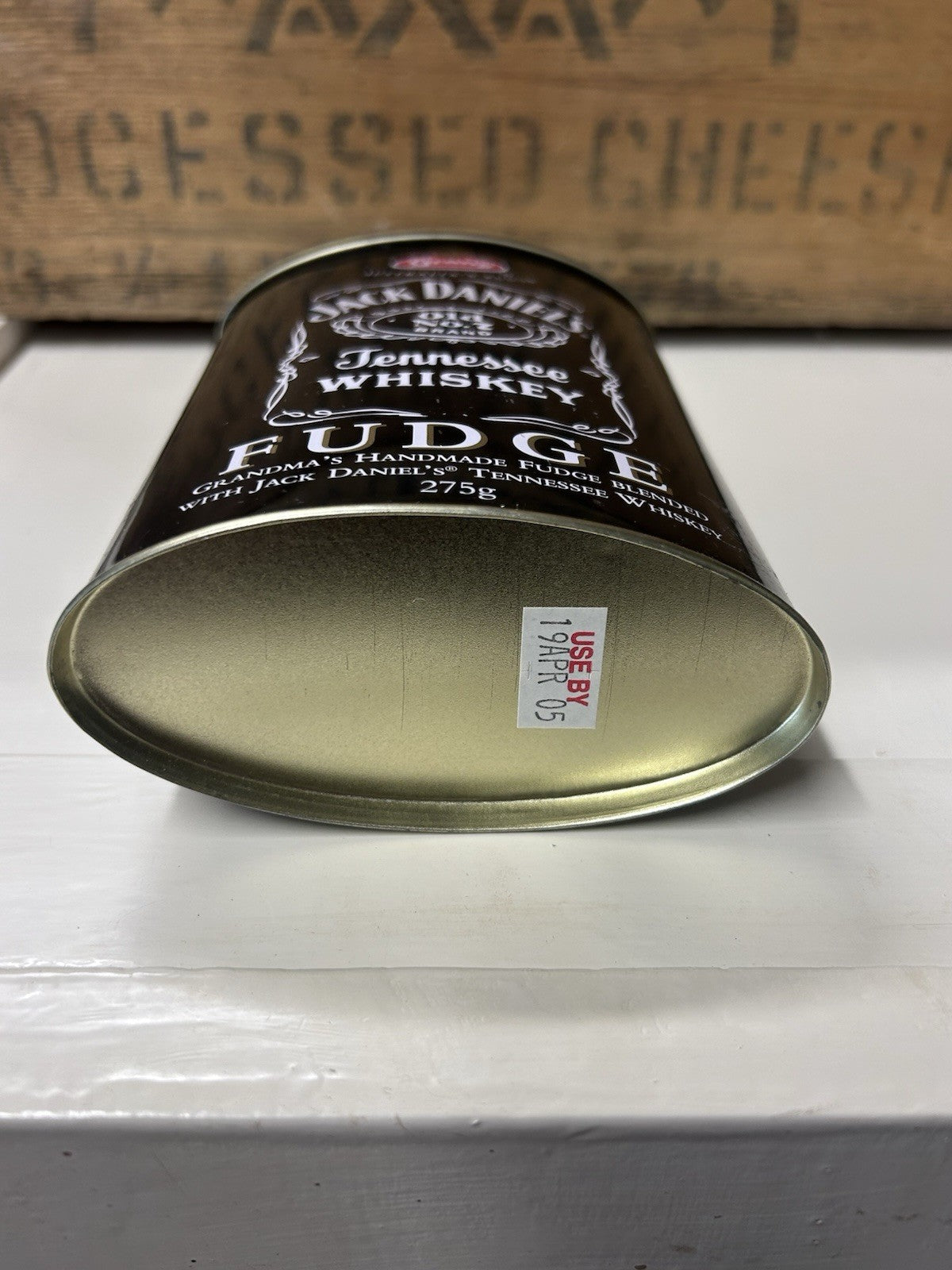 Jack Daniel’s Whiskey Fudge Tin 2005 Empty Vintage Collectible 275g