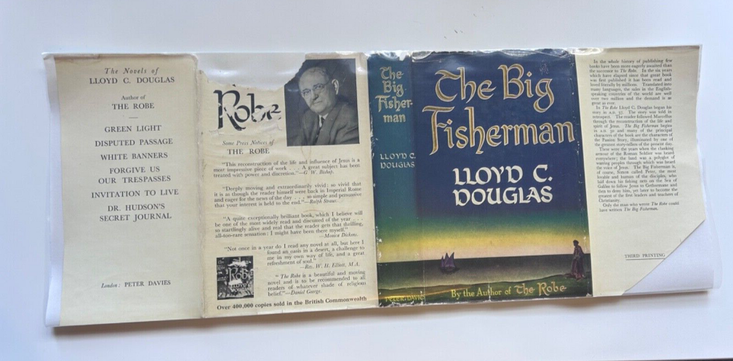 The Big Fisherman by Lloyd C. Douglas - Hardcover 1949 with dust jacket RARE