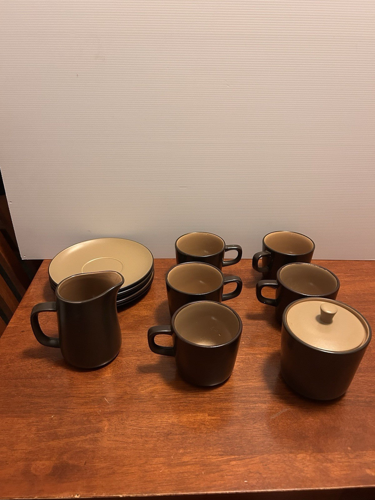 Mikasa Terra Stone Bronze Green J4001 Japan Coffee Set 5 Cups