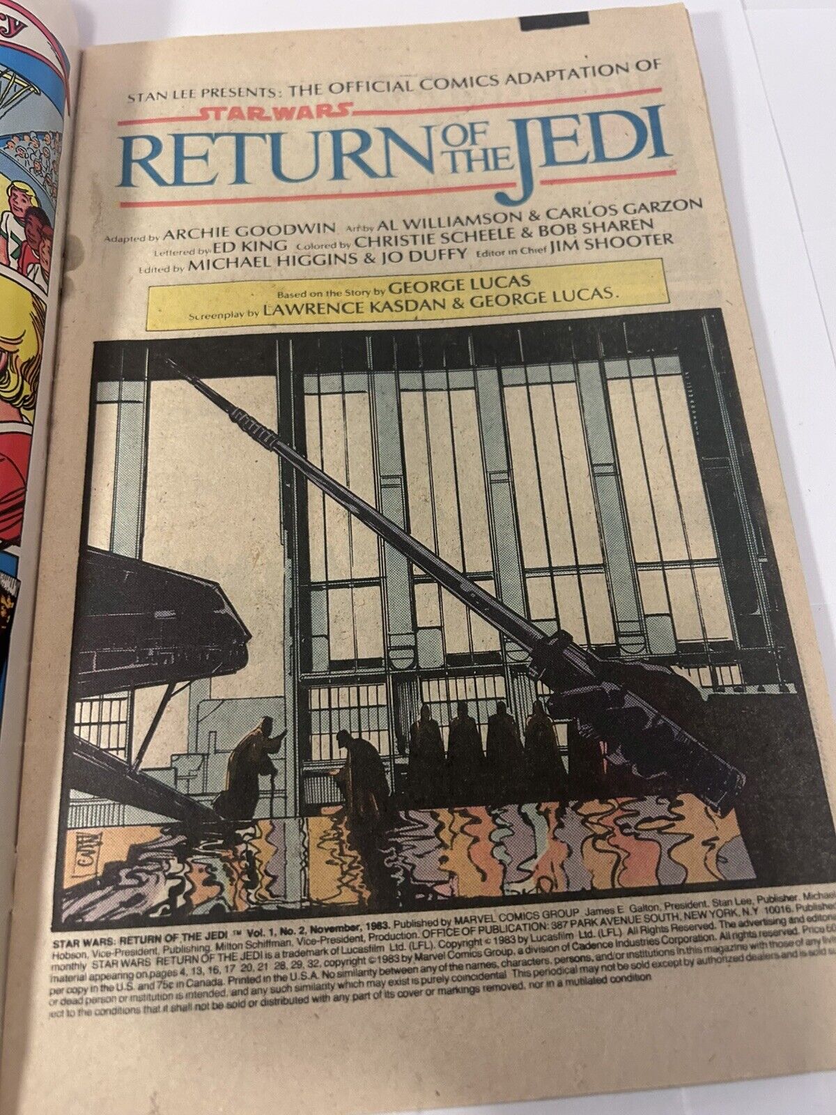 Star Wars: Return of the Jedi Comic Books Complete Set of 4 Marvel Comics 1983