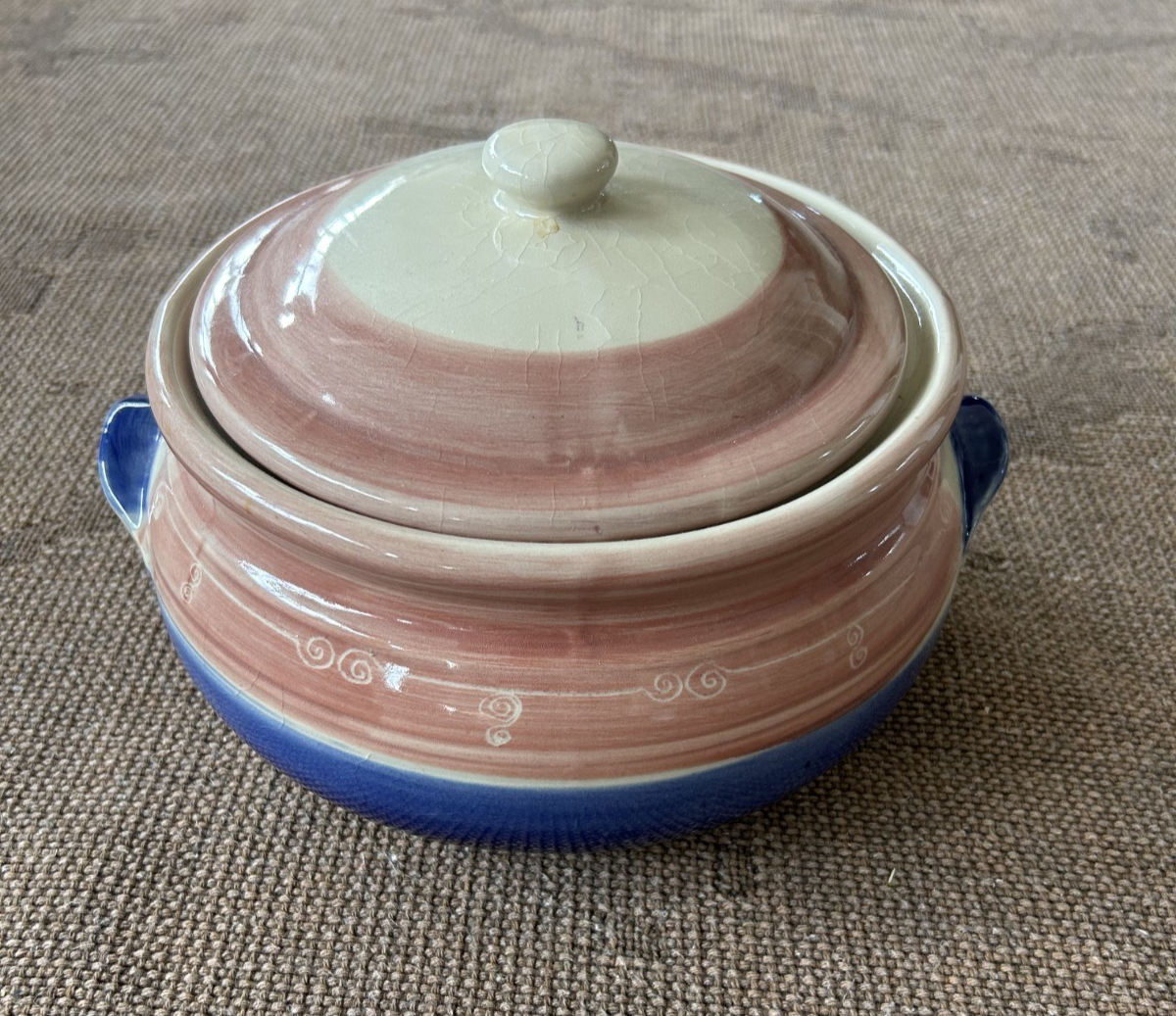 Wagener & Ryder Australian Studio Pottery Lidded Casserole 4L c1980s