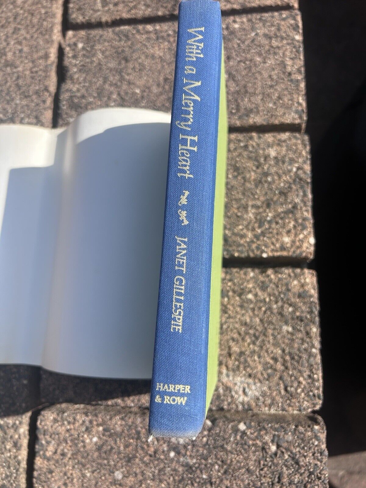 With A Merry Heart by Janet Gillespie First Edition Hard Cover and Dust Jacket