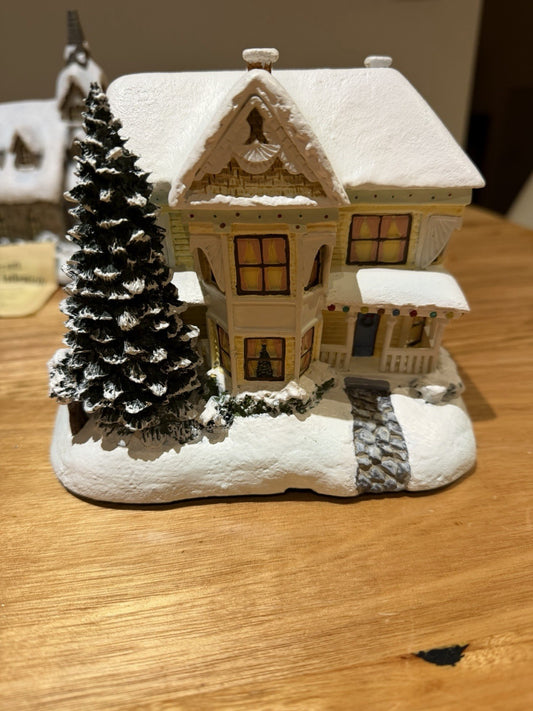 Thomas Kinkade Hawthorne Village Victorian Homestead House 2001 No Cord