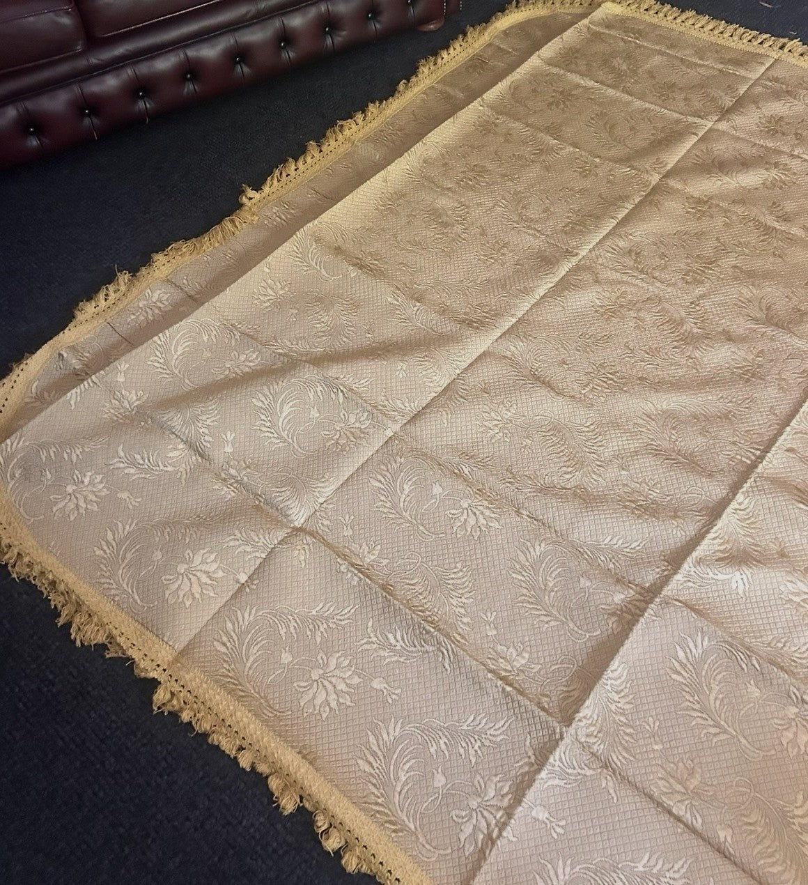 Vintage Elizabeth Taylor Italian Bedspread Roma 1950s 230x240cm NOS