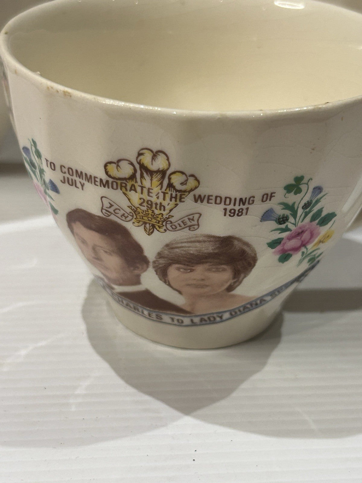 1981 Royal Wedding Prince Charles & Lady Diana Cups x3 – Made in Australia