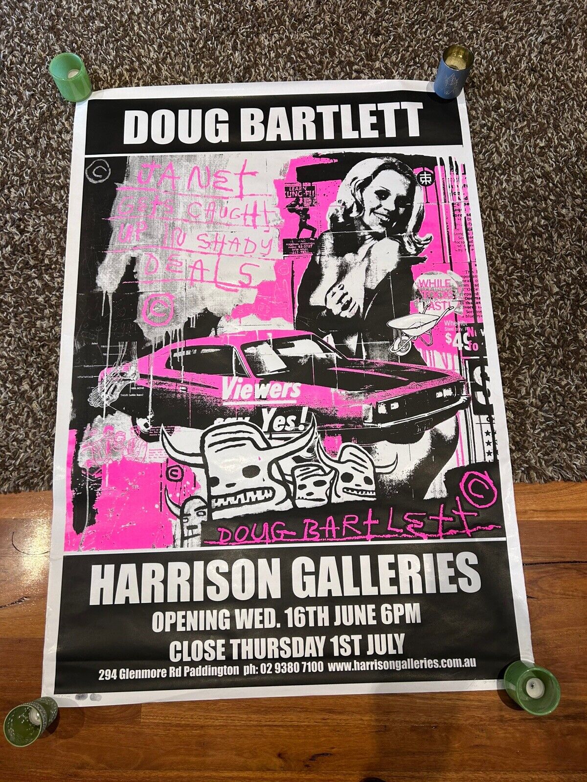 Nick Morris - Doug Bartlett Exhibition No 77/100  - 147 X 100cm Poster