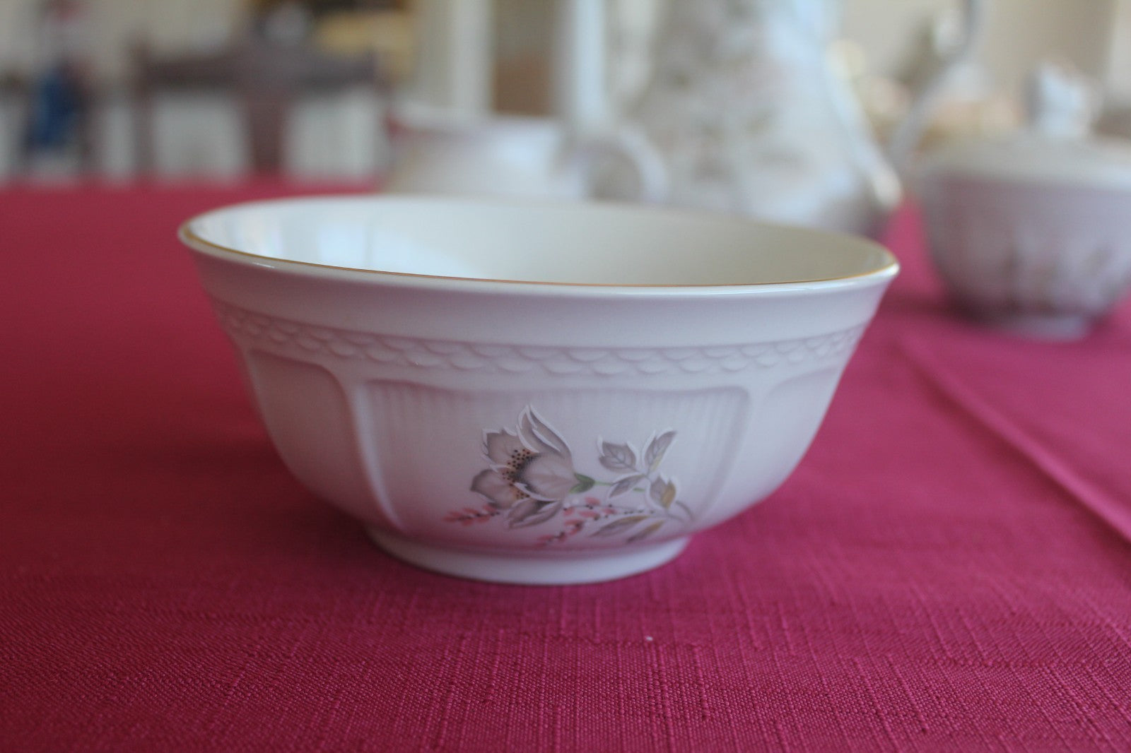 Royal Porcelain Floral Dinner & Coffee Service – 59 piece Matching Set