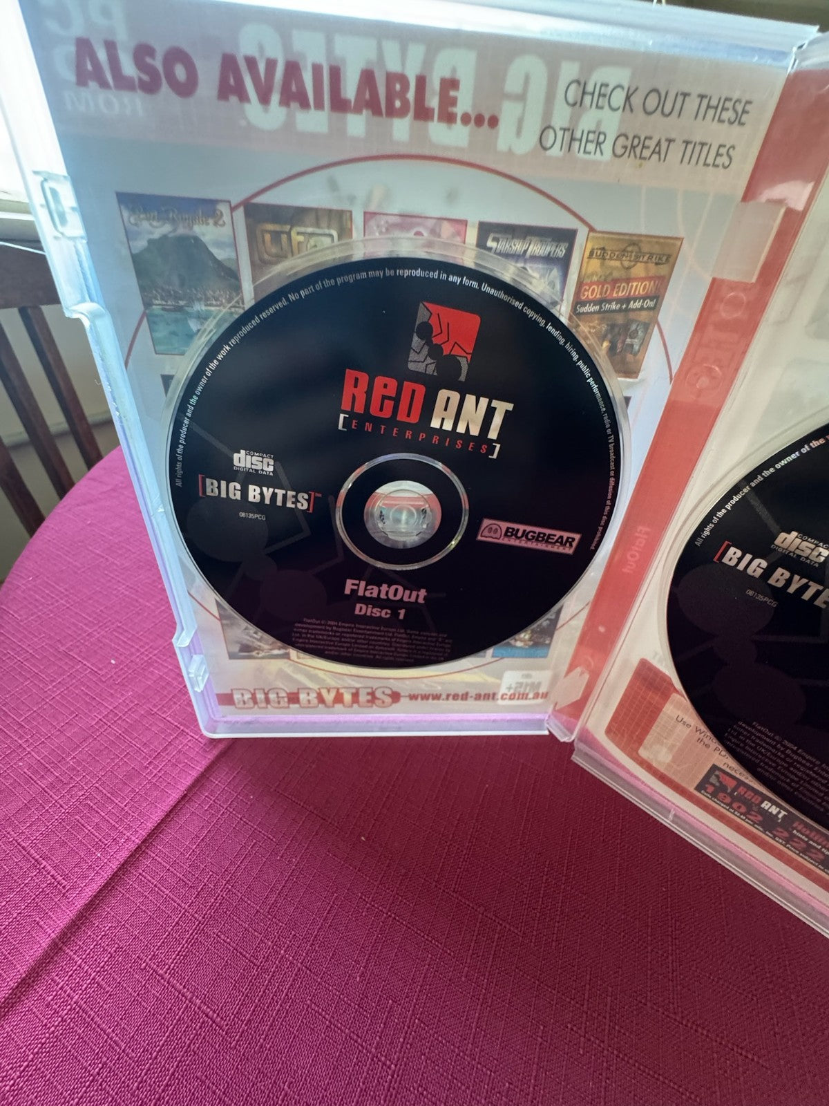 FlatOut PC CD-ROM Big Bytes – Complete 2 Disc Set w Case (PAL) | 2005