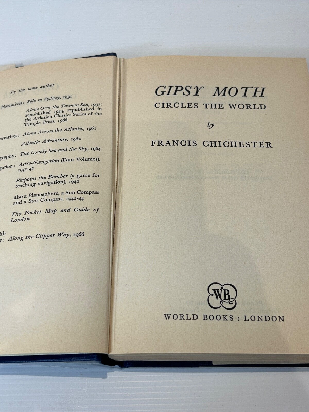 Gipsy Moth Circles  the World - Francis Chichester