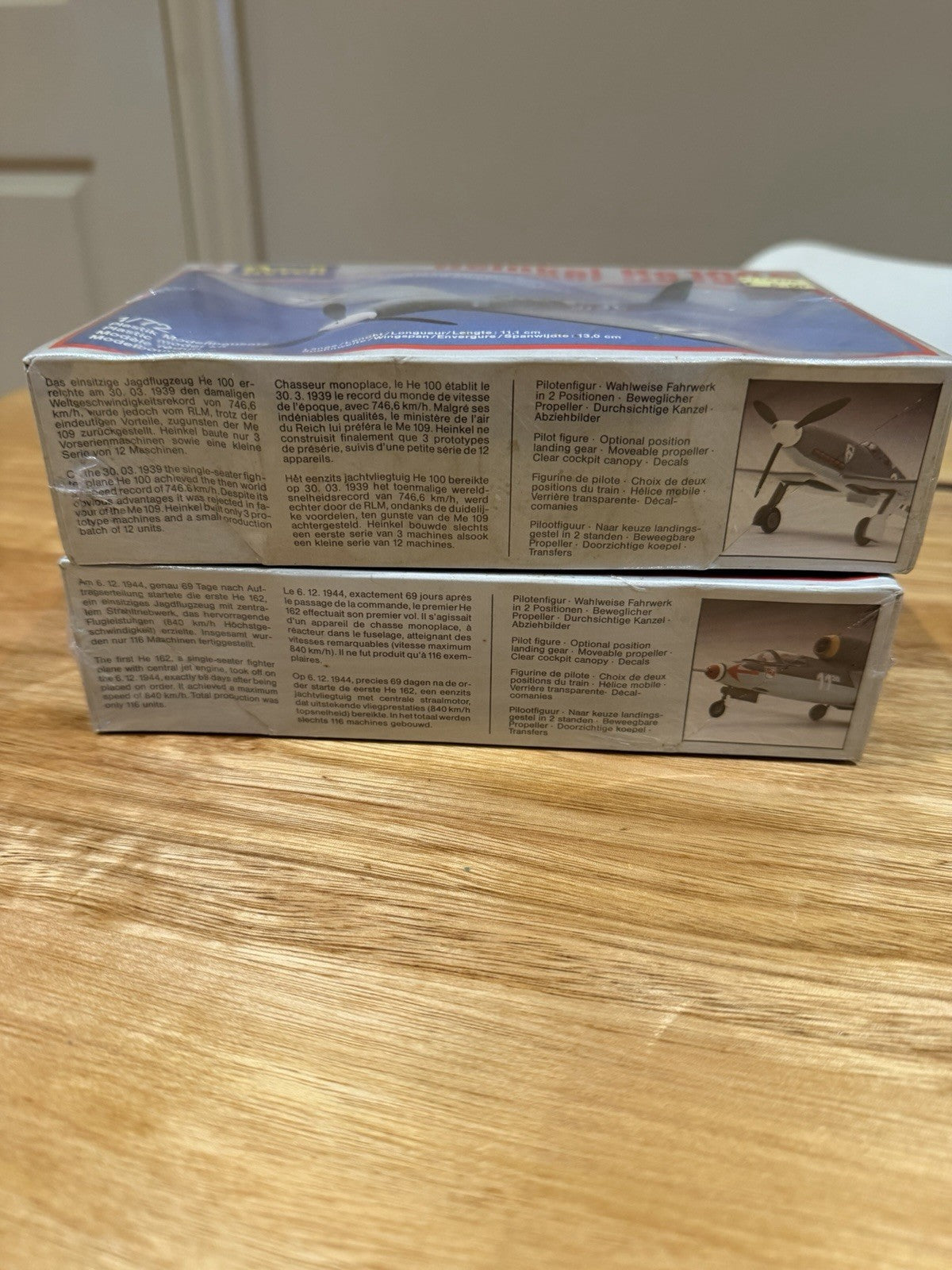 Revell 1/72 Heinkel He100D & He162A-1 Kits Sealed 1984 West Germany Lot